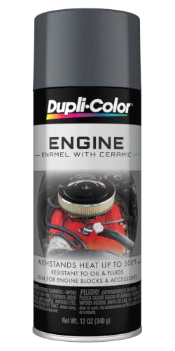Dupli-Color Engine Paint with CERAMIC, Gloss, Cast Iron, 12 oz - color: Cast Iron, size: 12 Ounce (Pack of 1)