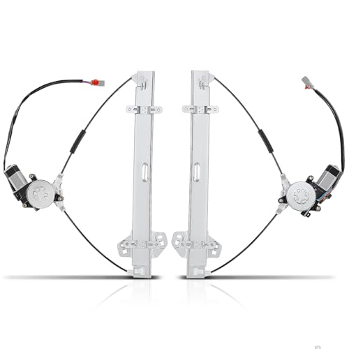 A-Premium Front Driver and Passenger Side Power Window Regulator with Motor - style: Front Driver and Passenger
