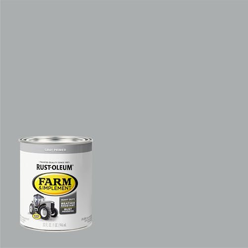 Rust-Oleum Farm & Implement Gray Primer Paint - color: Gray Primer, size: 32 Ounce (Pack of 2)