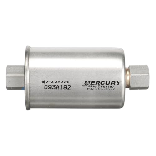 Quicksilver 864572 Replacement Inline Fuel Filter for MerCruiser Sterndrive and Inboard Gasoline Engines