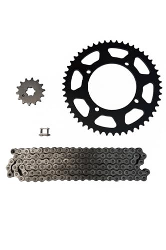 420 Motorcycle Sprockets and Chain Kit compatible with Kawasaki KX85 2001-2024 (does not fit Big Wheel model)