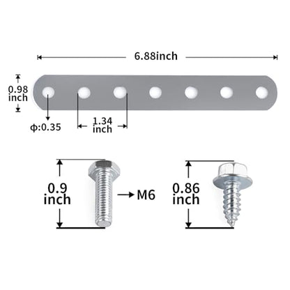 Oil Cooler Metal Mounting Bracket Kit used for 3/4 inch Coolers Compatible LPD47391 Low Pressure Drop 40k Transmission Oil Cooler