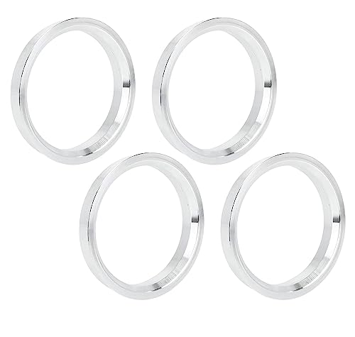 4pcs OD 66.1mm to ID 64.1mm Aluminum Alloy Car Hub Centric Rings Wheel Bore Center Spacer