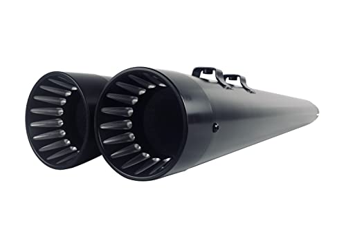 SHARKROAD Black 4.4'' Slip-On Mufflers for Harley 2017-up Touring Road King, Steet Glide, Road Glide, Electra Glide, 18BB