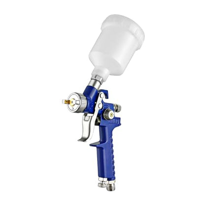 Zpana Mini Car HVLP Spray Gun, Vehicle Gravity Feed Air Paint Sprayer with 0.8mm Nozzle 125ml Cup, Automotive Touch Up Detail Spot Repair Paint Spraying Gun Accessories, Universal Fit