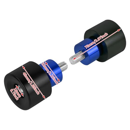 Crash Bar Slider Ends Frame Sliders Fit for Harley M12 Screw - color: #2 Blue