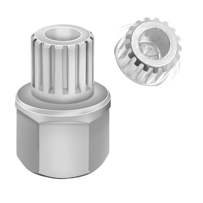 62/17PT Wheel Locking Nut Key Compatible with VW, Audi, Nut Removal - color: 62/17PT