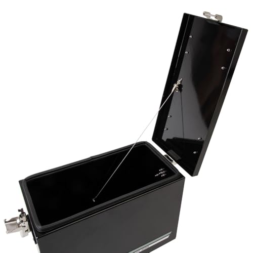 TUSK Aluminum Panniers with Pannier Racks V2 Large Black Compatible with Kawasaki KLR650 2022-2025