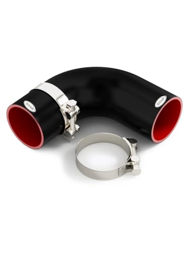 90 Degree Elbow Coupler ID 3 Inch 5-ply Silicone Hose & Clamp,4" Leg Length - size: 5-Ply ID 3 Inch