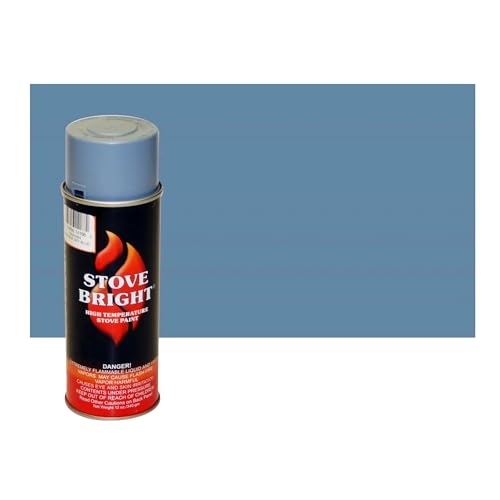 Stove Bright High Temp Spray Paint, Metallic, Up To 1200 Degrees, 12 Ounce (Pack of 1), 6194 - New Sky Blue - color: 6194 - New Sky Blue