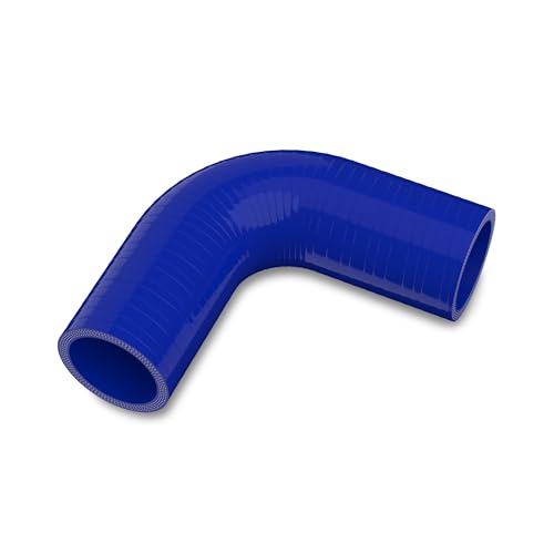 Endure 90 Degree Silicone Elbow Intake Hose 4-Ply, 1.5"(38mm) - Blue - color: Blue, size: ID - 1.5Inch(38mm)