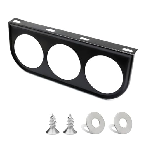 Universal 2-1/16" 52mm Car Black Triple Gauge Mount Bracket Pod - size: 3Mount