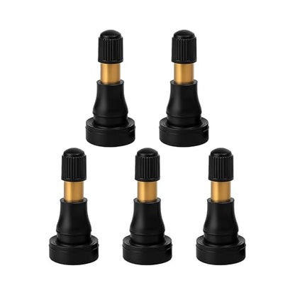 5PCS TR600HP High Pressure Car Tire Valve Stem, Snap-in Tubeless Brass Rubber Vehicle Tire Valves, Suitable for 0.453" Rim Hole and Most Larger or Heavy Duty Vehicles