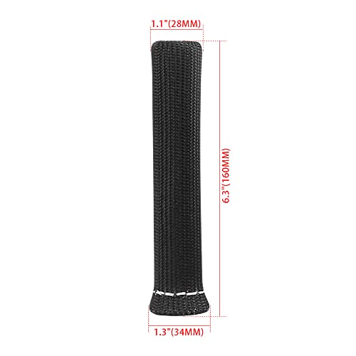 Spark Plug Wire Boots Thermal Protection Insulator Sleeve, 1200 Degree Heat shield Cover Wrap 6 inch for Car Truck 8PCS(black) - color: black