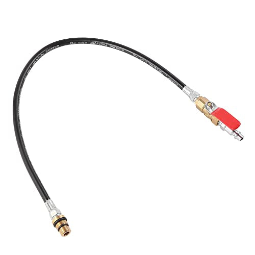 X AUTOHAUX Engine Air Valve Holder Pressure Pipe w/Ball Valve for LS Engine Valve Spring Compressor Air Holder Stem Seal Removal M14 M12 Thread to 1/4 NPT Cylinder Leakage Test Assistant Set