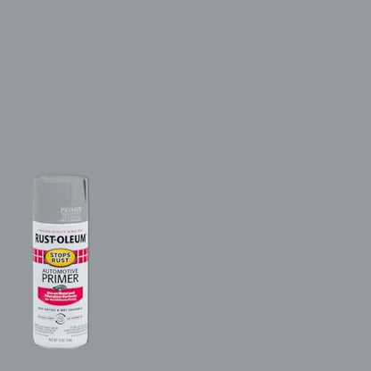 Rust-Oleum Stops Rust Automotive Primer Spray, Flat Light Gray - color: Flat Light Gray, size: 12 Ounce (Pack of 6)