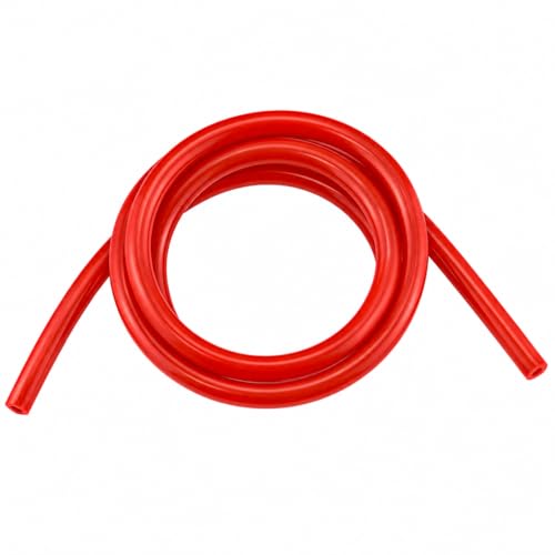 Ucreative 5FT ID 1/4" (6mm) OD 0.472" (12mm) Silicone Vacuum Hose Red - color: Red, size: 1/4" (6mm) - 5FT