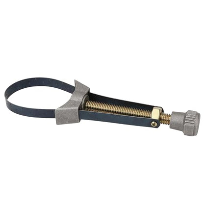 Oil Filter Strap Wrench Removal Tool – Auto Car Adjustable Oil Filter Remover Strap 60–120mm Diameter with Heavy Duty Cap Spanner Wrench, Tool for Truck, Car, fit for Honda Yamaha Suzuki, 1pc