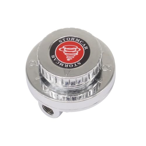 Manual Adjustable Fuel Pressure Regulator Kit, Chrome Silver with Gold Fittings, Includes Hose Clamps and Heat Shrink Sleeves for Carburettor Systems