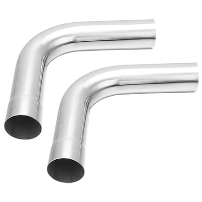 A-KARCK Exhaust 90 Degree Tube 3" OD 2 Pack, Stainless Steel Exhaust Pipe Mandrel Bend, Custom Your Own Exhaust System - size: 3.0", style: 90 Degree - 2pcs