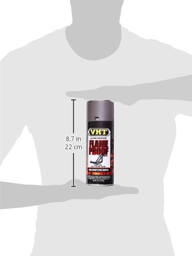 VHT SP998-6PK Flameproof Coating Very High Heat Spray Paint – Cast Iron Flat Finish – 11 oz Aerosol Can, 6 Pack