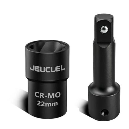 22mm 1/2" Drive Lug Nut Remover, Damaged Nut Lock Remover Extractor - size: 22mm