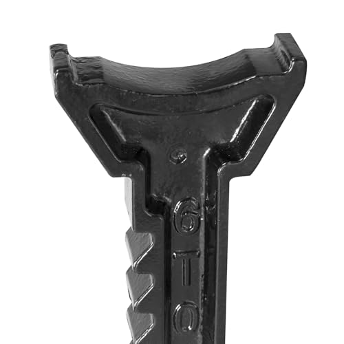 Big RED Jack Stands 6 Ton with Double Locking, 14.2-23.8 inch Adjustable Height for Lifting Cars, SUV, Van, 12000 lb Capacity, 1 Pair - size: 6t double locking black