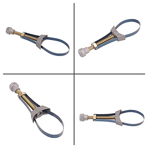 AHL Car Auto Oil Filter Removal Tool Strap Wrench 60mm To 120mm Diameter Adjustable Compatible with Car, Truck, Honda Yamaha Suzuki