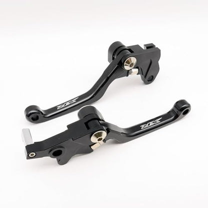 Dirt Bike Brake Clutch Levers Adjustable Replacement for Honda XR150L 2023-2024 Red Black (Black_Glossy) - color: BLACK_Glossy