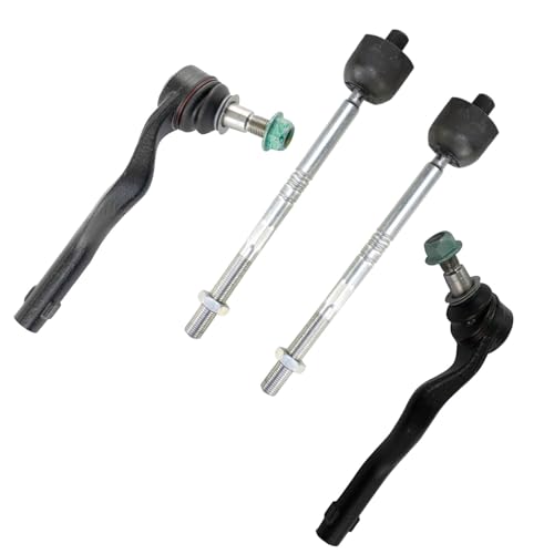 TRQ Front Inner and Outer Tie Rod Set 4 Piece - style: PSA71415