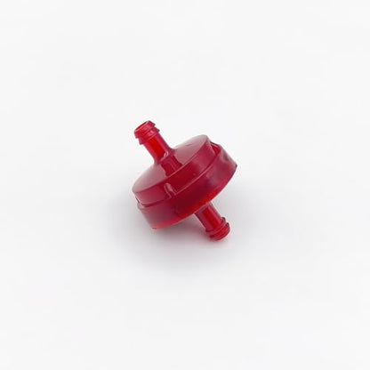 Strongthium 298090s 1/4" ID Inline Gas Fuel Filter 298090 with Fuel Clamps - size: red 2pcs