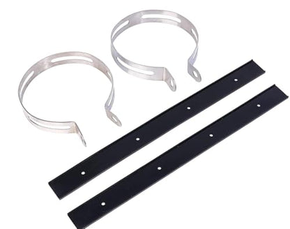 115mm Exhaust Muffler Mounting Clamp Bracket with Rubber for Chinese GY6 125cc 150cc Moped Scooter Go Kart Taotao Peace JCL Qingqi - color: Mounting Clamps