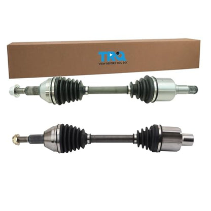 TRQ Front 2 Piece CV Axle Shaft Assembly Set - style: CSA72980