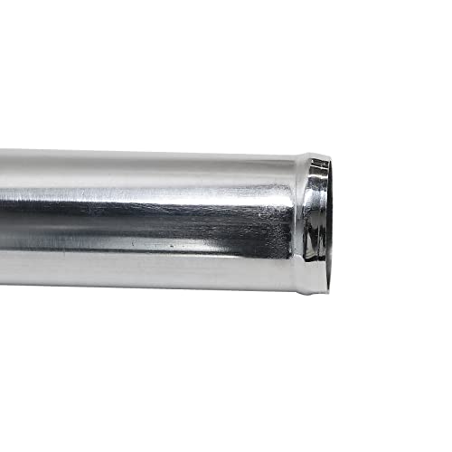 Straight Aluminum Pipe Polished, OD: 4" (102mm), Length 18.00" (457mm) Intake Tube Tubing Universal Seamless Round Intercooler Piping - size: OD: 4" (102mm)