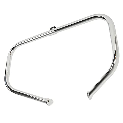 TCT-MOTORPARTS Chrome Engine Guard Highway Crash Bar w/Footpegs Mount Fit for Harley Touring Street Electra Glide FLHT Road King1997-2008 - color: Chrome Engine Crash Bar+Footpegs #1