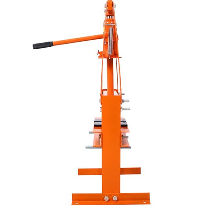 6-Ton Hydraulic Shop Press Heavy-Duty Benchtop A-Frame Power Press with Adjustable Height Press Plates and Safety Valve Orange Hydraulic Press for Garage Auto Repair and Metalworking