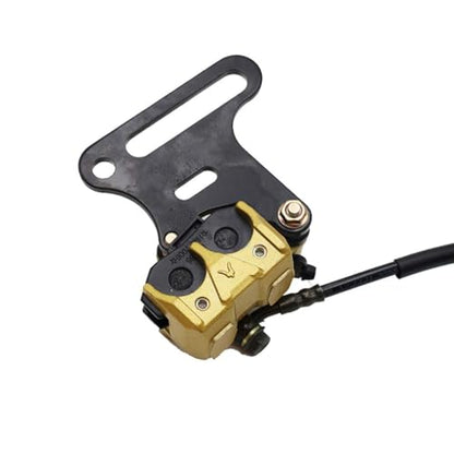 PRO BAT 12mm/0.47" Hydraulic Rear Disc Brake Caliper System w/Brakd Pad - color: Golden, size: 12mm