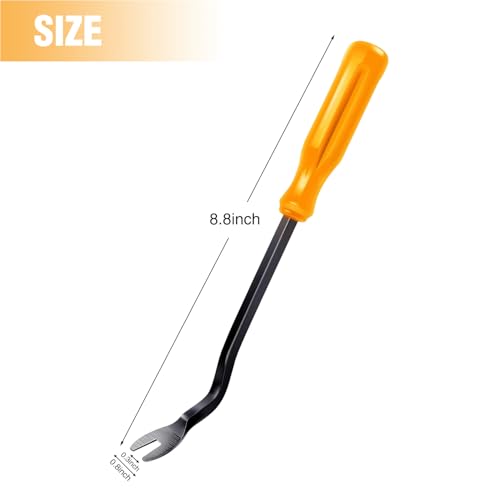 GOOACC Car Panel/Upholstery Fastener Remover Ergonomic Stainless Steel - color: Yellow, size: 1Pc Remover