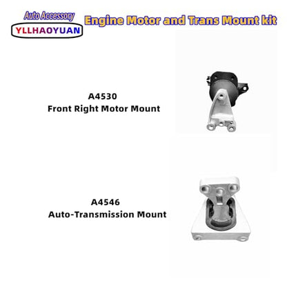Yllhaoyuan Engine Mount Set of 4 Compatible with 2006-2011 Civic 1.8L - size: 2006-2011 Civic 1.8L