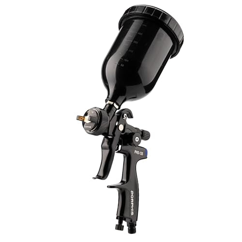 Automotive Refinishing Spray Gun PHS-135 Middle Pressure 2.5mm Nozzle Paint Spray Gun, Black - color: PHS-135-2.5-BK