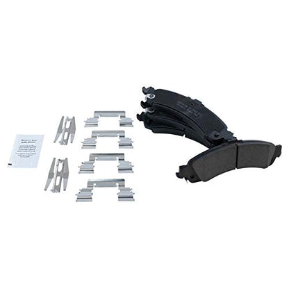 TRQ Front & Rear Premium Posi Ceramic Brake Pads Kit - color: Ceramic, size: BFA12918