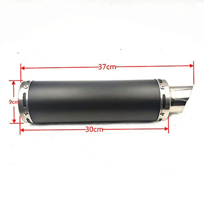 Black Exhaust System Muffler for GY6 50cc Scooters 139QMA 139QMB 4 Stroke Engine