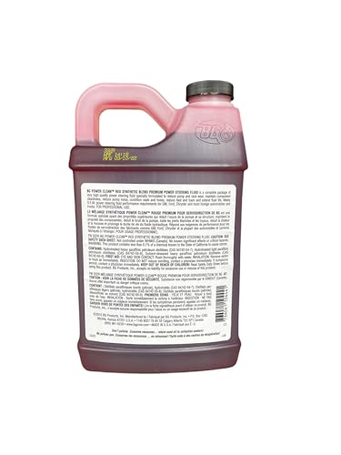 Smilyeez Listing for BG Power Clean Red Synthetic Blend Premium Power Steering Fluid PN 332R with Pocket Screwdriver (1 Bottle)