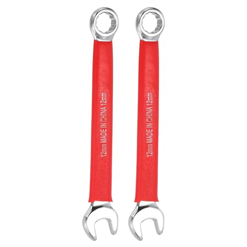 HARFINGTON 2Pcs Metric Combination Wrench 12mm 12-Point Box & Open End CR-V - size: 12mm