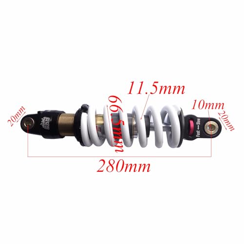 Front Motorcycle Tire 70/100-19 & Rear Tire 90/100-16 Wheel Tires Rim Inner Tube with 15mm Bearing & Front Suspension Fork 45mm/48mm & 280mm Rear Shocks Absorber for Pit Pro Trail Dirt Bike - size: Front 19 + Rear 16