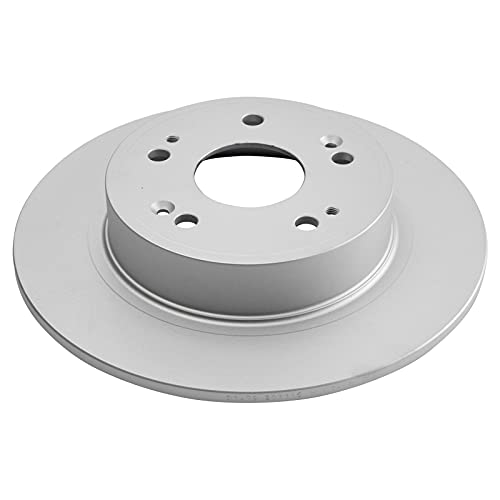 TRQ Rear Brake Pad and Rotor Set Ceramic Solid Rotors 11.1 in 5-Lug - style: BKA14741