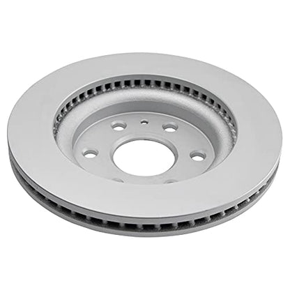 TRQ Front and Rear Brake Rotors Set Vented Premium G-Coated - style: BKA14810