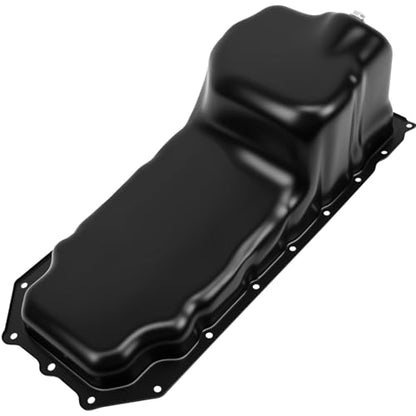 Transmission Oil Pan with Drain Plug, Fit for Dodge Ram 1500/2500 2003-2010, Fit for Dodge Ram 3500 2003-2009, Ram 1500/2500/3500 2011-2018, V8 5.7L, OE 264260, 4893207AA, 53021334AF, CRP34A - size: 264-260