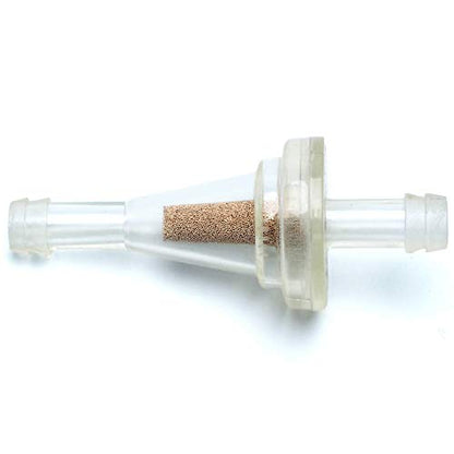Inline Fuel Filter - Small Universal Fuel Filters (Pack of 2) for 1/4 Fuel Line Gas Engine Motorcycle Dirt Bike Scooter ATV Quads