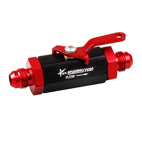 RYANSTAR AN6 Fuel Shut Off Valve 6AN Male Fitting Anodized Aluminum - color: AN6